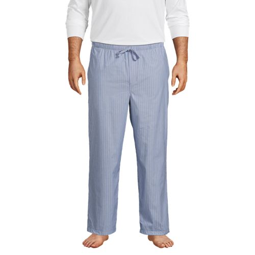 Tall Men's Pajama Bottom: Flannel, Classic Plaid (Green/Blue) - FINAL SALE  - Small / 2X-Tall - 40