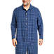Men's Big and Tall Poplin Pajama Shirt, Front