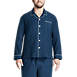 Men's Big Poplin Pajama Shirt, Front