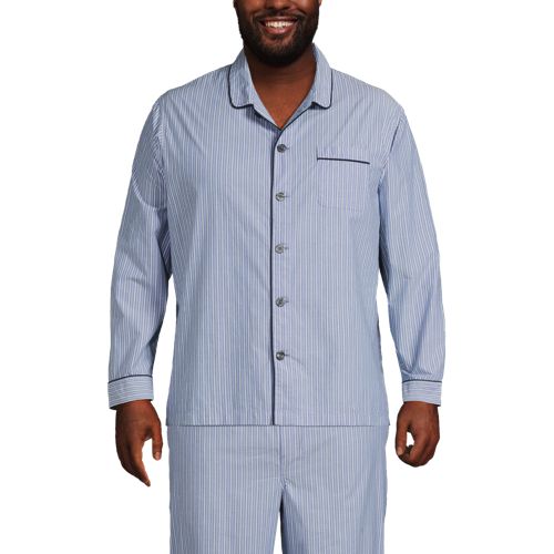 Men's Tall Flannel Pajama Set - Lands' End - Green - M - Yahoo