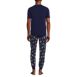 Men's Knit Jersey Pajama Sleep Set, Back