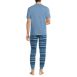 Men's Knit Jersey Pajama Sleep Set, Back