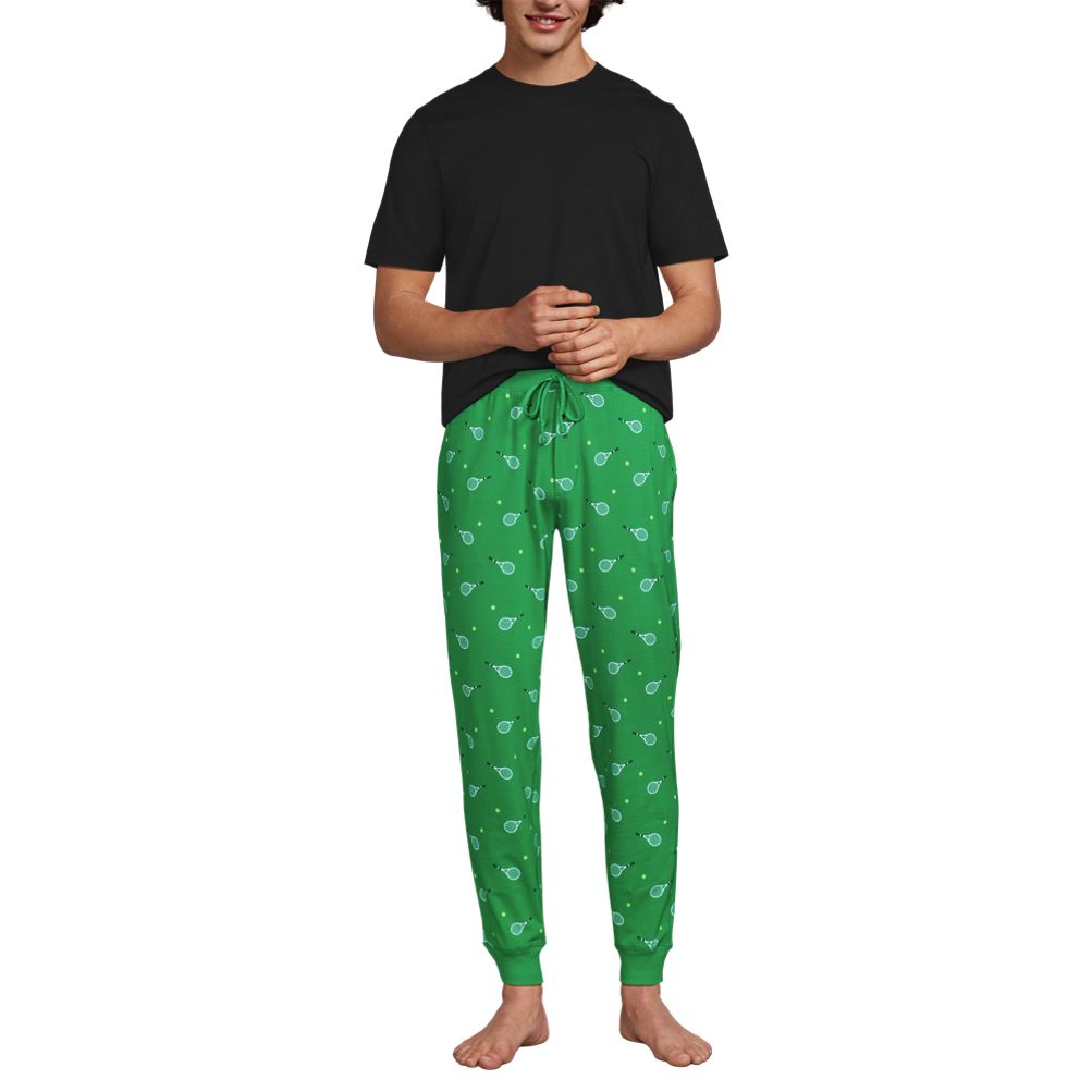 Men's Knit Jersey Pajama Sleep Set | Lands' End