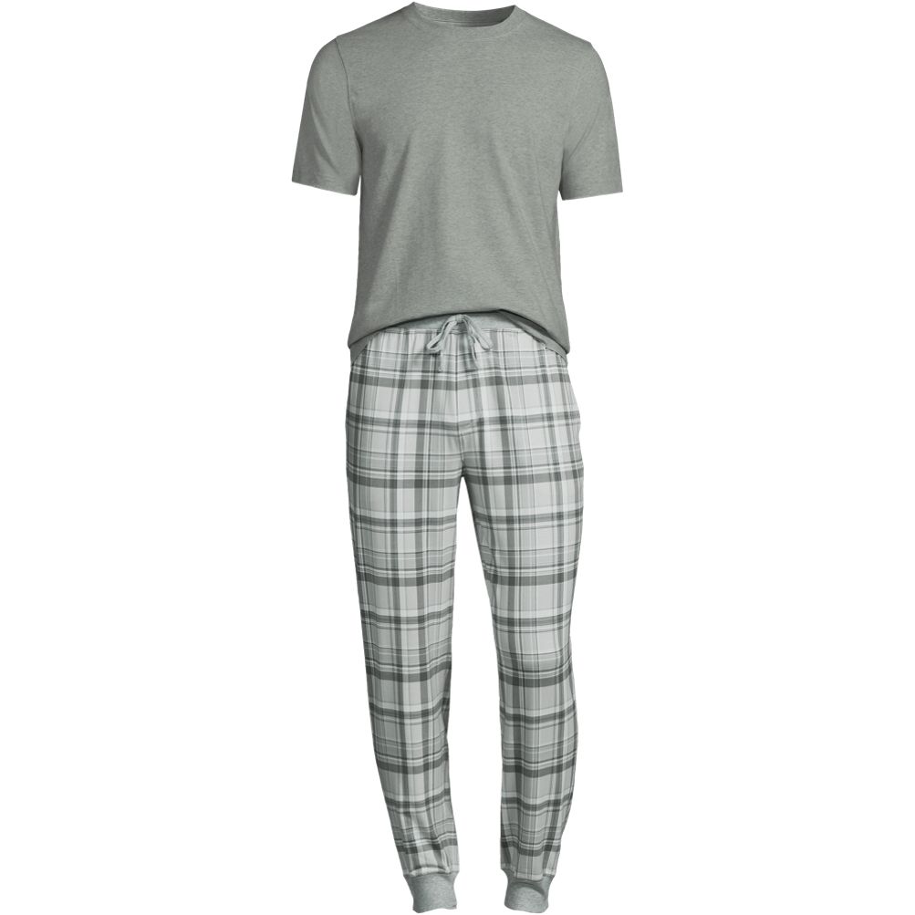 3 Pack: Men's Cotton Pajama Shorts Jersey Knit Sleep Bottoms