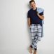 Men's Knit Jersey Pajama Sleep Set, alternative image