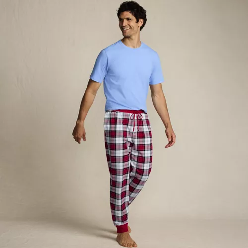 Men's Knit Jersey Pajama Sleep Set, alternative image