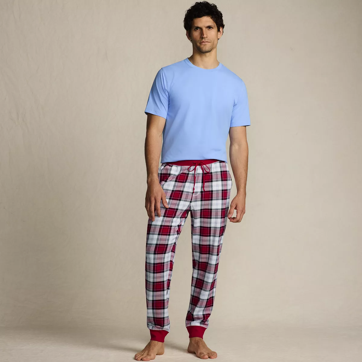 Men's Knit Jersey Pajama Sleep Set