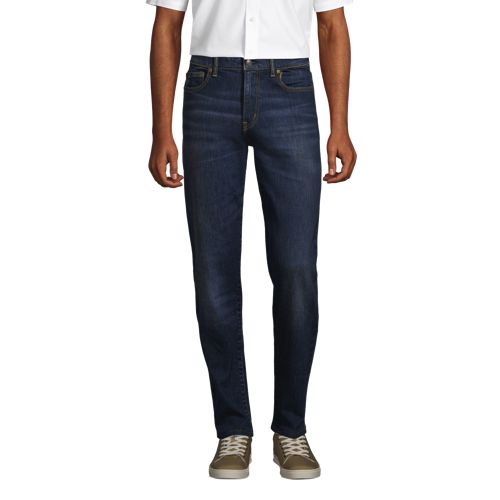 Lands end men's blue hot sale jeans