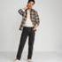 Men's Comfort Waist Traditional Fit Stretch Jeans Washed Black, alternative image