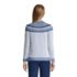 Women's Cotton Drifter Shaker Doubled Crew Neck Sweater - Striped Yoke, Back