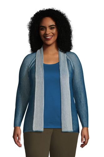 Women's Plus Size Drifter Shaker Open Cardigan Sweater