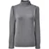 Women's Plus Size Buttoned Shoulder Mock Neck Sweater, Front