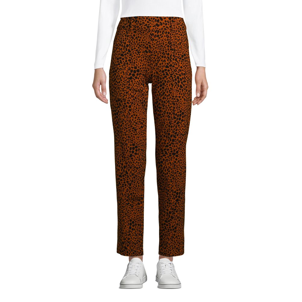 Women's Starfish Mid Rise Elastic Waist Pull On Utility