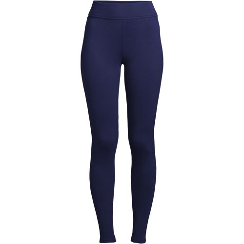 LAVRA Women's Plus Size Fleece Lined Full Length Leggings-Royal Blue 