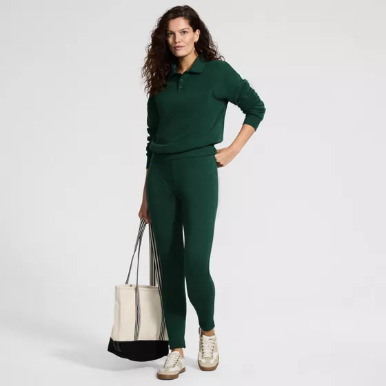 Women's High Rise Serious Sweats Fleece Lined Pocket Leggings - primary