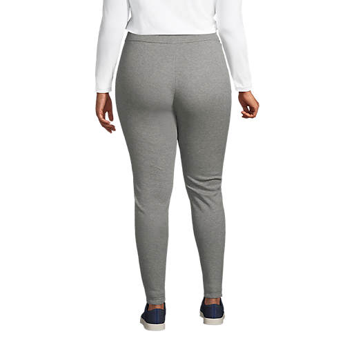 Women's Plus Size High Rise Serious Sweats Fleece Lined Pocket Leggings - Secondary