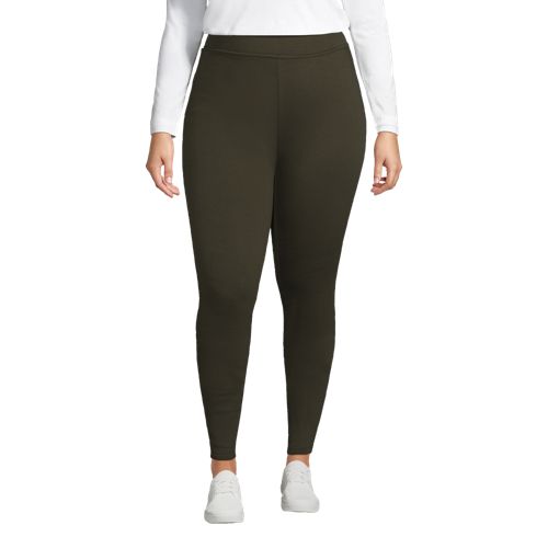 Lands' End Women's Plus Size Active Fleece Lined Yoga Pants 