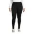 Women's Plus Size High Rise Serious Sweats Fleece Lined Pocket Leggings, Front
