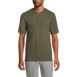 Men's Tall Waffle Short Sleeve Pajama Henley, Front