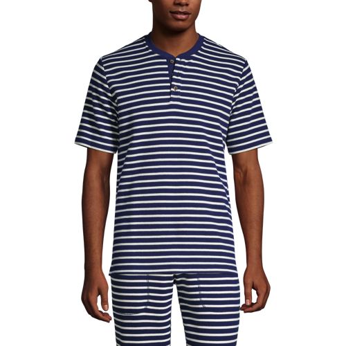 Men's Waffle Henley Pyjama Top