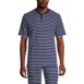 Men's Waffle Short Sleeve Pajama Henley, Front