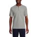 Men's Tall Waffle Short Sleeve Pajama Henley, Front