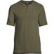 Men's Tall Waffle Short Sleeve Pajama Henley, Front