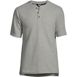 Men's Tall Waffle Short Sleeve Pajama Henley, Front