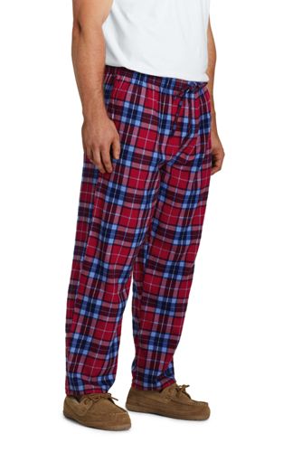 mens big and tall plaid pajama pants