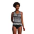 Women's Chlorine Resistant Zip Front Tankini Swimsuit Top , Front