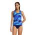 Women's Chlorine Resistant Zip Front Tankini Swimsuit Top , Front