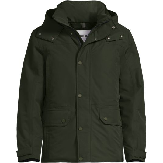 Regular Green Nylon Outerwear | Lands' End