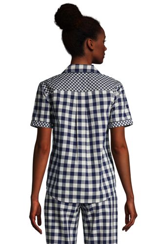 Draper James x Lands' End Popelin-Pyjamahemd für Damen image number 3