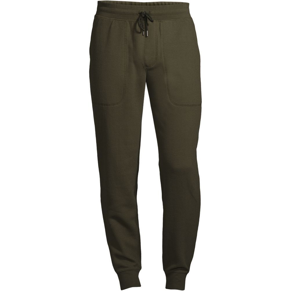 Waffle Joggers - Olive Green