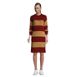 Women's Lounge Crew Neck Slounge Dress - Stripe, alternative image