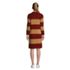 Women's Lounge Crew Neck Slounge Dress - Stripe, Back