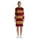 Women's Lounge Crew Neck Slounge Dress - Stripe, Front