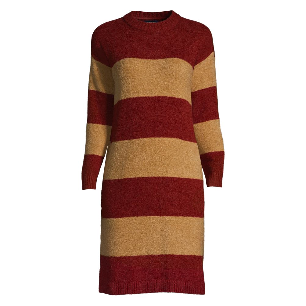 Women's Lounge Crew Neck Slounge Dress - Stripe