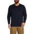 Men's Big and Tall Long Sleeve Cotton Supima Henley, Front