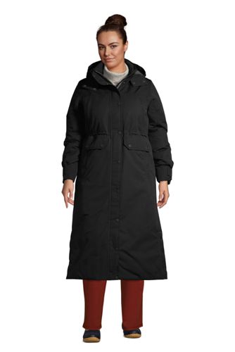 Lands end fit and flare wool coat on sale