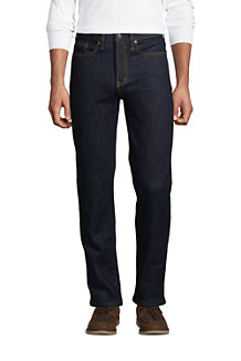 Men's Flannel-lined Stretch Jeans, Comfort Waist