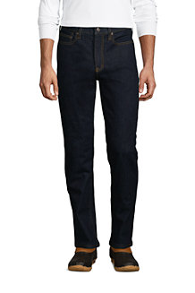 Men's Flannel-lined Stretch Jeans, Traditional Fit 