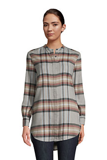 Women's Flannel A-Line Tunic Shirt