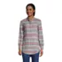 Women's Flannel A-Line Long Sleeve Tunic Top, Front