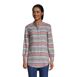 Women's Petite Flannel A-Line Long Sleeve Tunic Top, Front