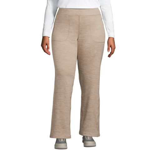 Lands' End Women's Plus High Rise Serious Sweats Wide Leg