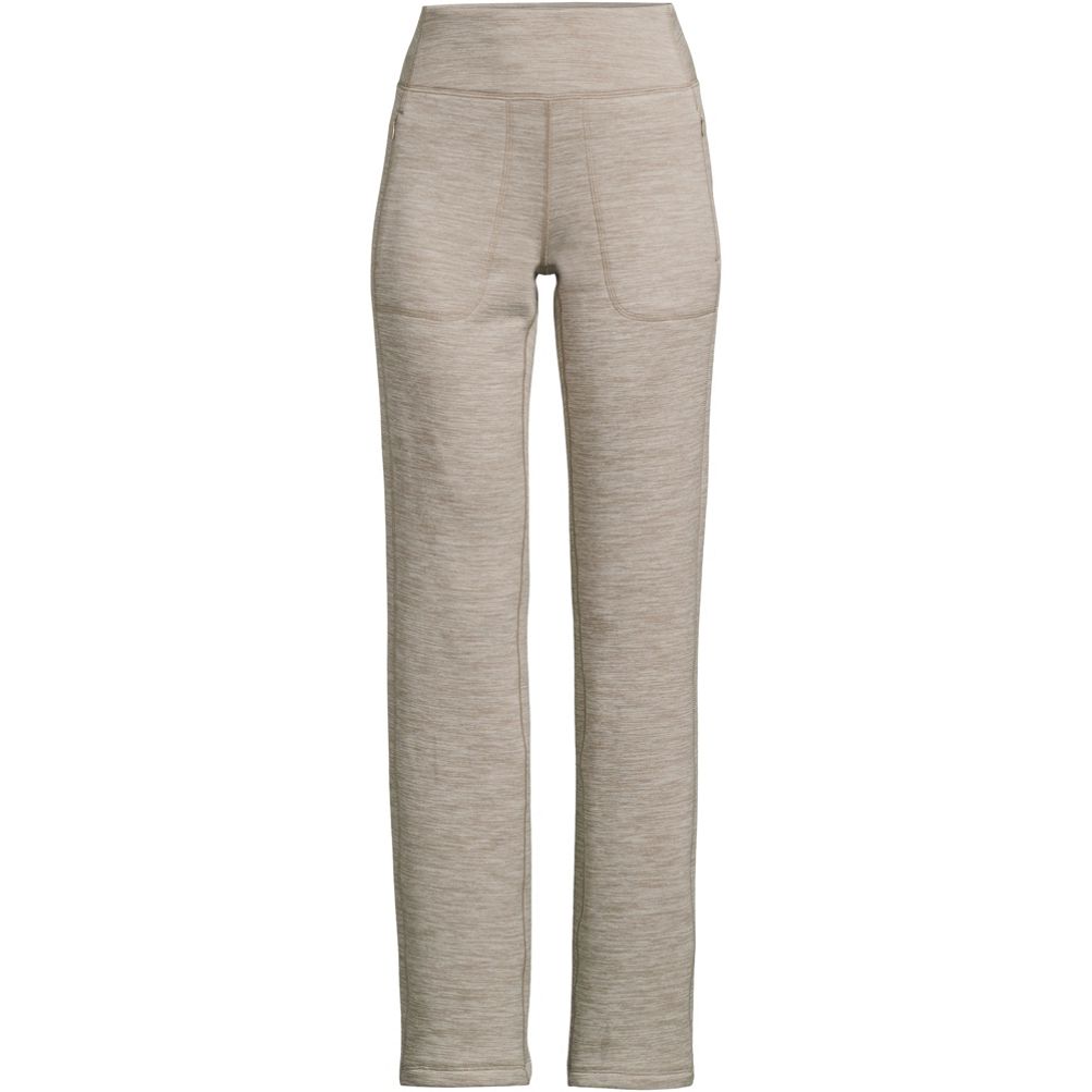 Lands' End Women's High Rise Serious Sweats Fleece Lined Pocket