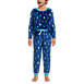 Kids Long Sleeve Plush Fleece Pajama Set, alternative image