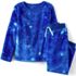 Kids Long Sleeve Plush Fleece Pajama Set, Front