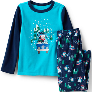 Fleece-Pyjama mit Grafik-Print für Kinder image number 0
